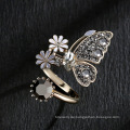 Shangjie Oem Anillos Mode Frauen Zirkon Süßwasserperlen Zirkon Ohrringe weißer Party Verstellbarer Ohrring -Butterfly -Ohrring